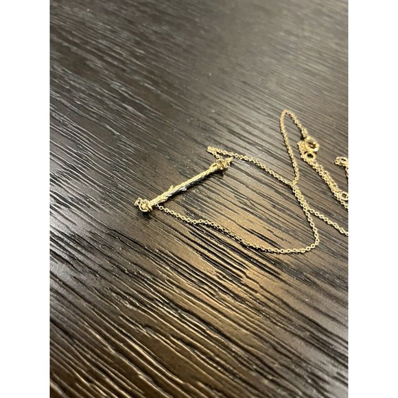 Lauren Conrad Twig/Stick Silver-Toned Necklace Gorgeous Nature Natural Jewelry - Picture 4 of 4